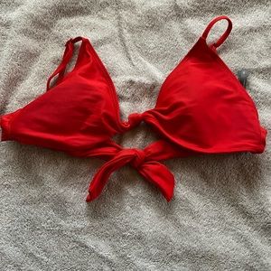 Aerie Red Adjustable Bikini